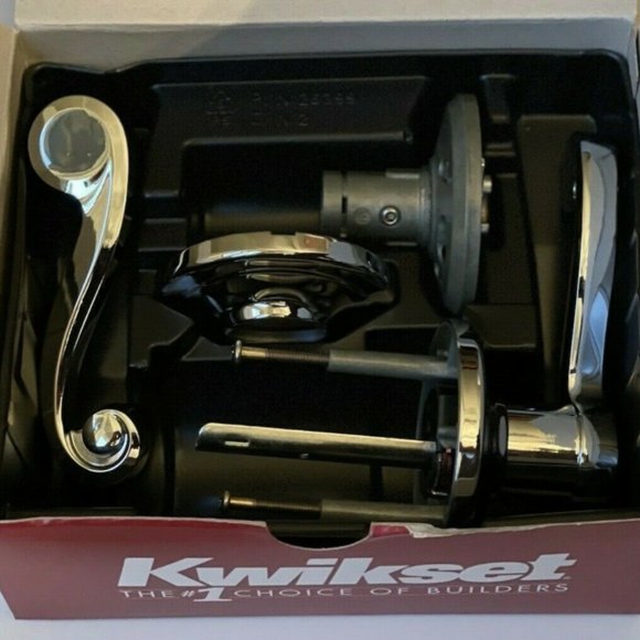 Set of 2 Kwikset Lido Passage Door Handle Polished Chrome 92001-313 - Picture 1 of 4
